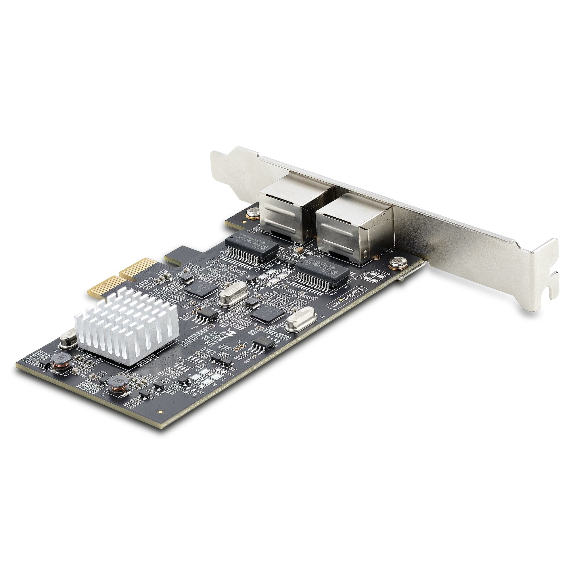Startech.Com Tarjeta Pci Express De Red Ethernet 2 Puertos Nbase-T 2,5g - Nic I225-V - Tarjeta De Red De 2 Puertos Para Ordenador De Sobremesa - Tarjeta Pcie De Red Lan