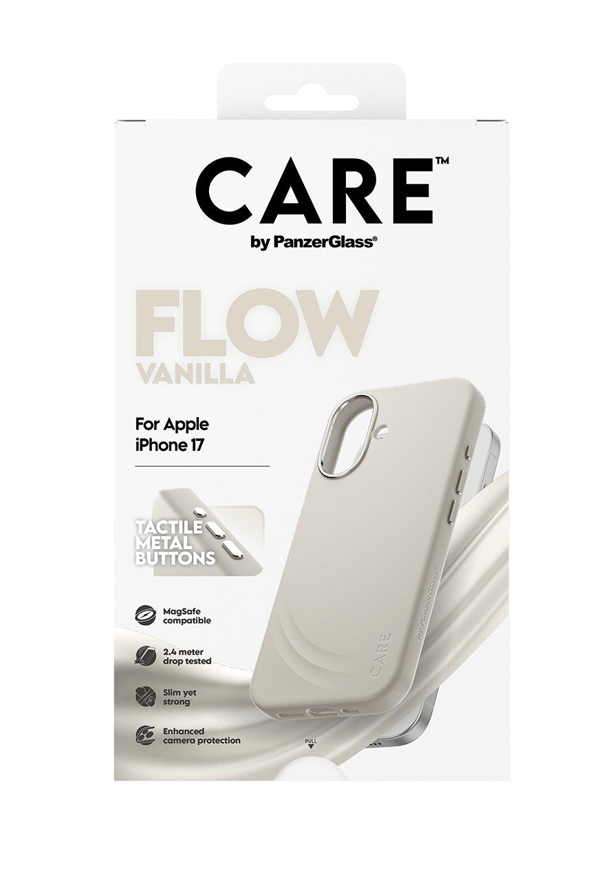 Care By Panzerglass Feature Flow Case Vanilla W. Magsafe Iphone 17
