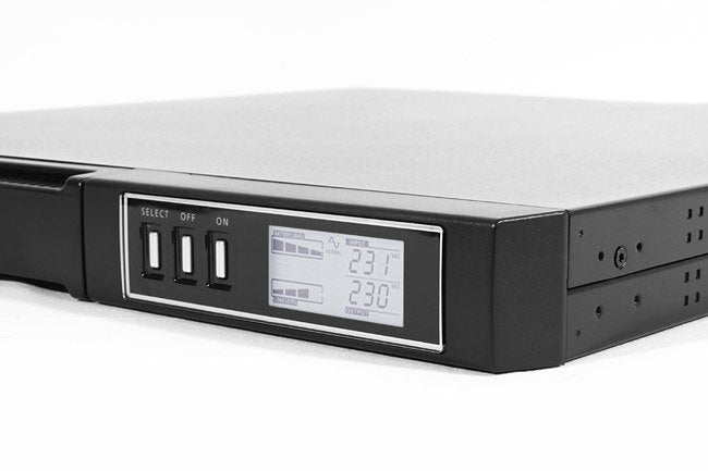 Sai Riello Dialog Vision 1100 Dual. Interactive Sine Wave (Vsr 1100) 1100va, 740w, Usb/Rs232, 50dba, 1u, 15.6kg, Negro