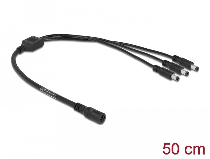 Delock Cable Dc Verteiler 5,5 X 2,1 Mm 1 X Buchse Zu 3 X Stecker