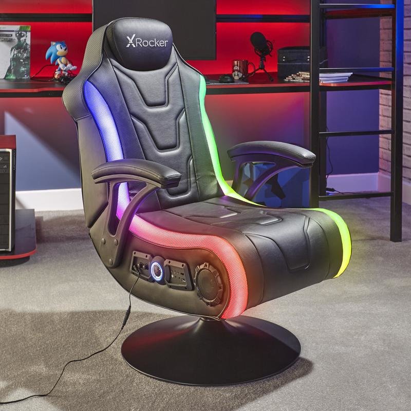 X Rocker Monsoon Gaming Sessel Rgb Schwarz