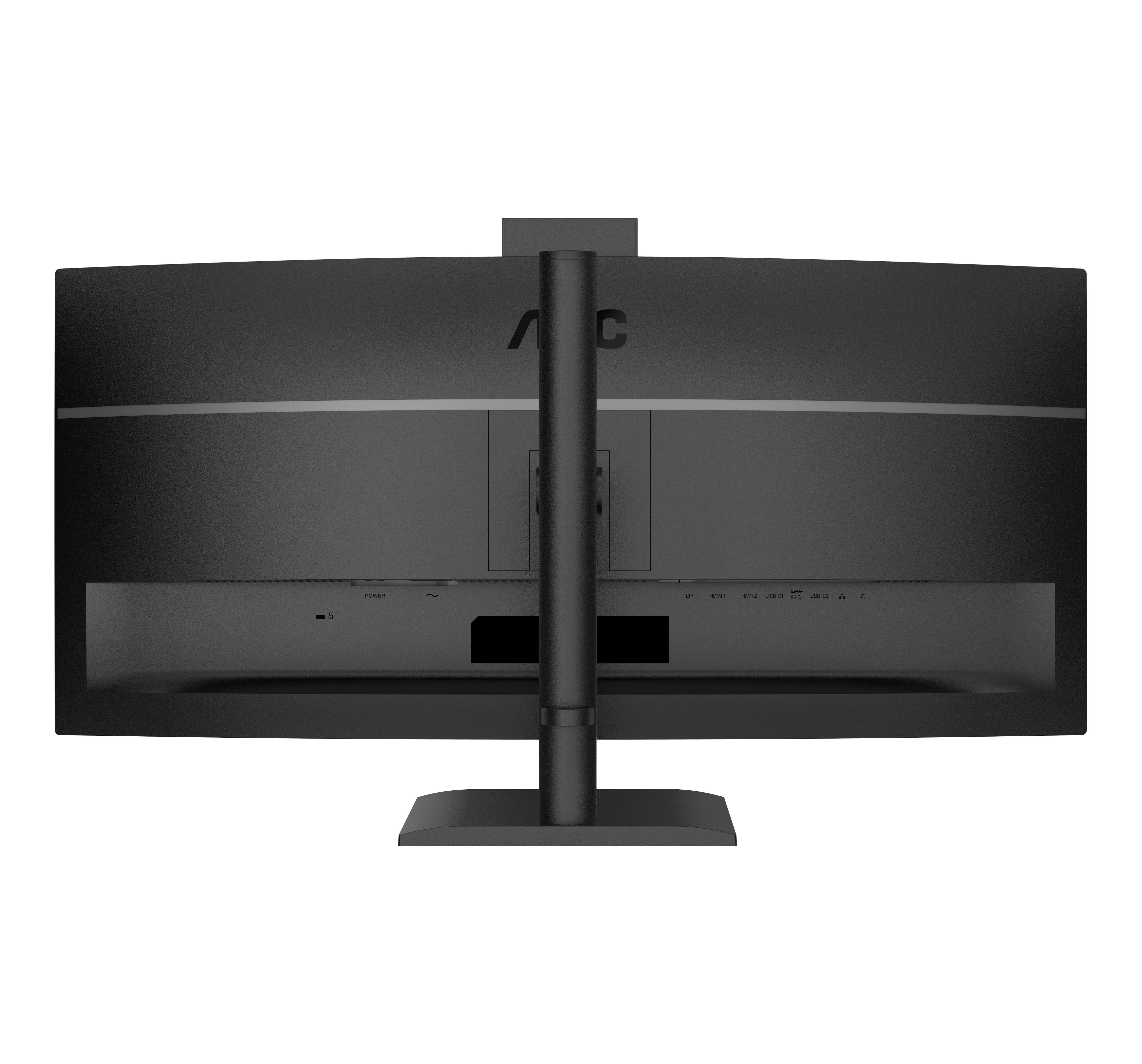 Aoc Cu34e4cv - 34 Zoll Wqhd Curved, (3440x1440, 120 Hz, 2x Hdmi 2.0, Dp 1.4, Dp, Usb-C (90 W Power Delivery), Rj45, Usb Hub) Schwarz