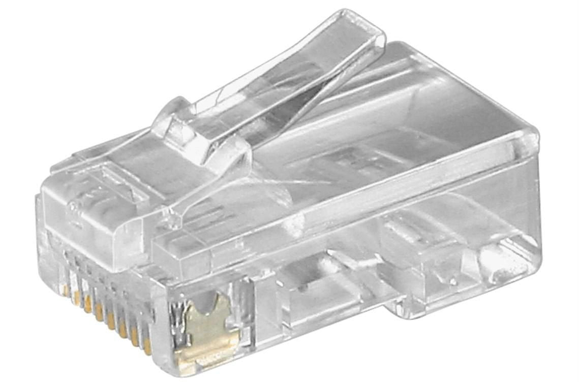 Rj45 Plug For Flat Cable, 8  Pin