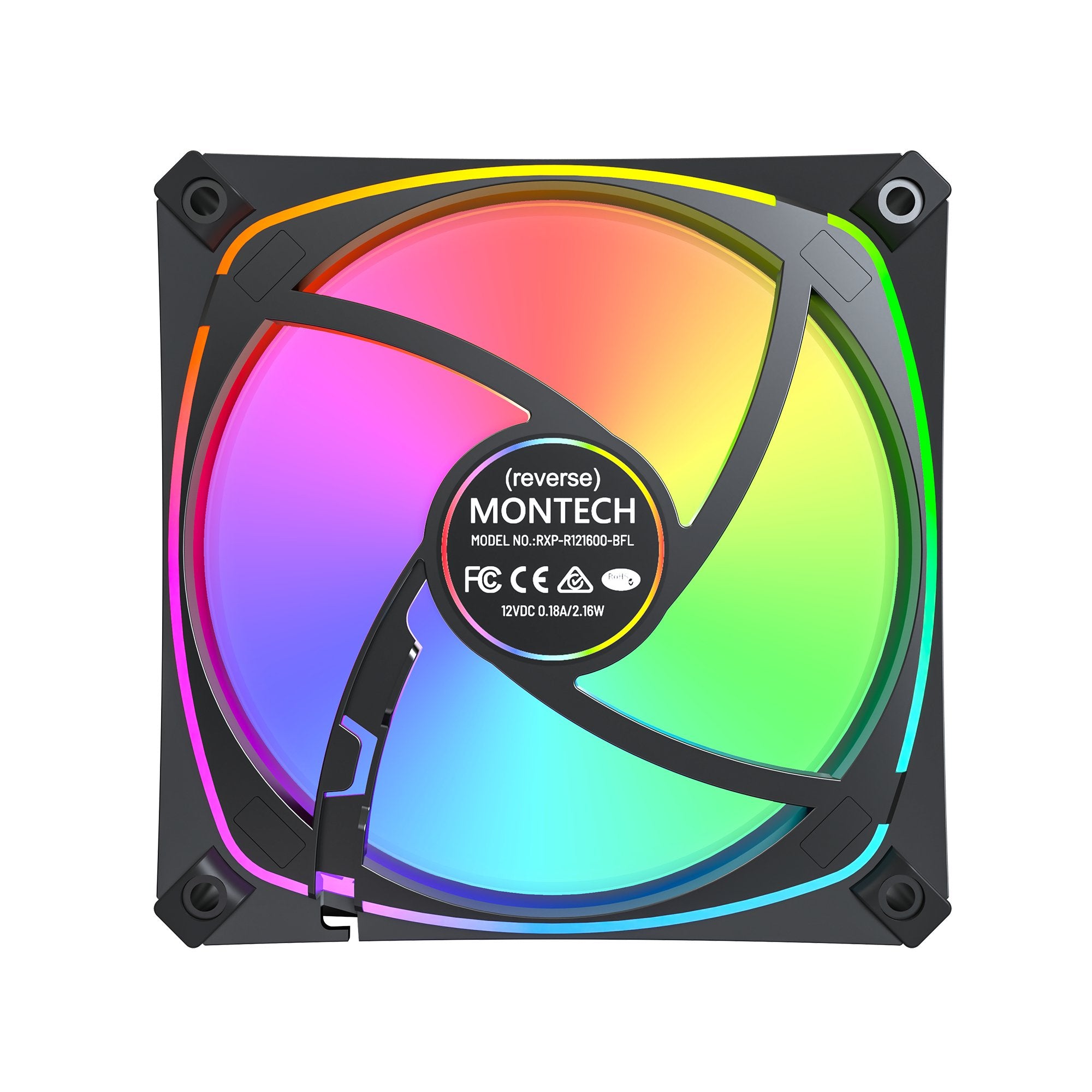 EAN 4710562748727 - Montech RX120 PRO Carcasa del ordenador Ventilador 12 cm Blanco 1 pieza(s) imagen 5