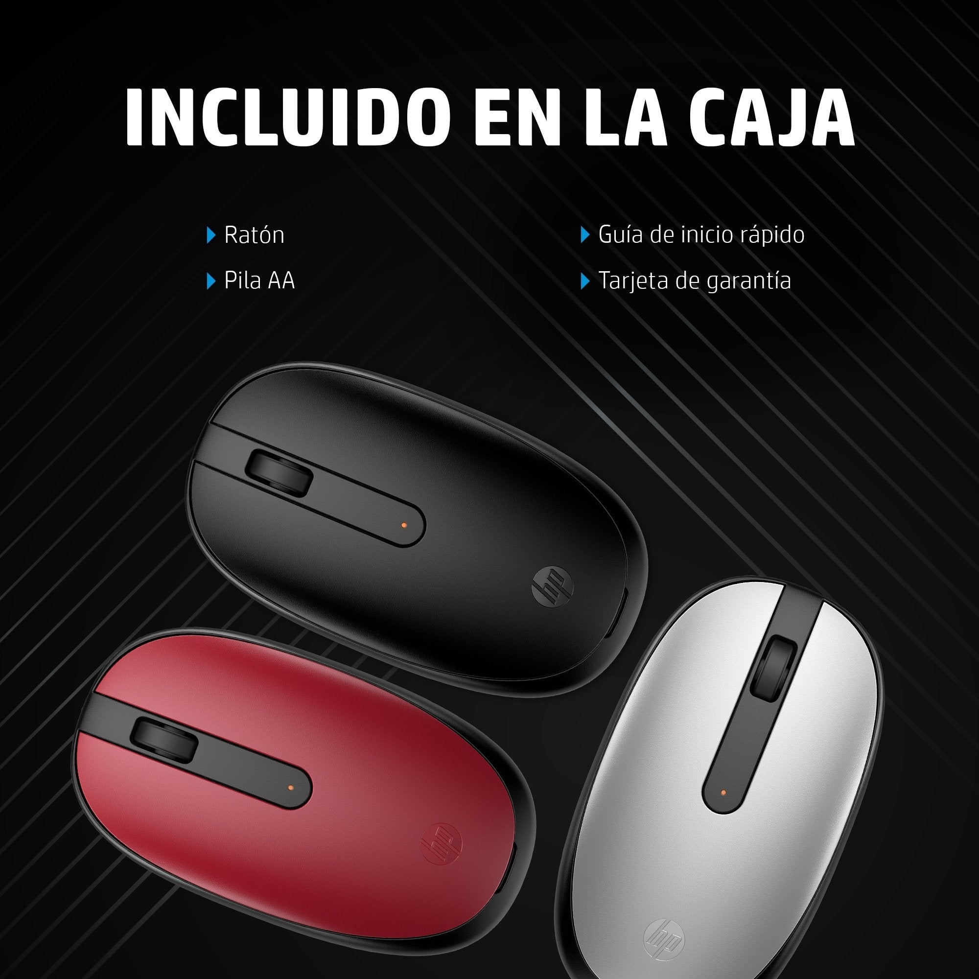 Ratón Inalambrico Hp 240 Bluetooth Rojo 43n05aa#Abb