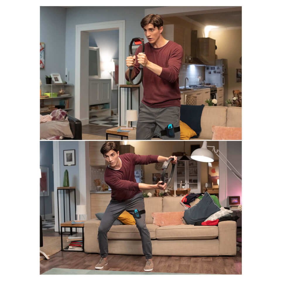 Nintendo Switch Roja Y Azul Incluye 2 Mandos Joy-Con + Juego Ring Fit Adventure + Ring-Con + Cinta Para La Pierna