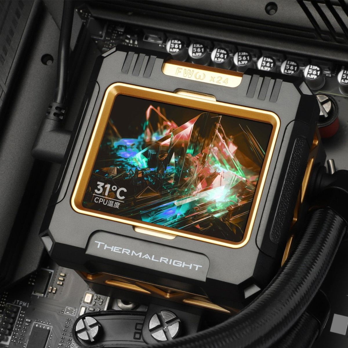 K Thermalright Frozen Warframe Refrigeración Líquida, Argb - 420mm, Negro