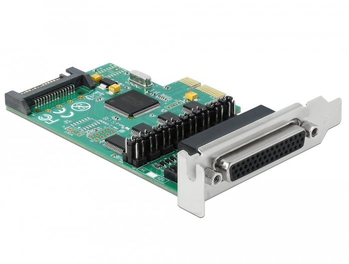 Tarjeta Pci Express  Delock 89938 X1 A 4 X Serie Rs-232 Con Fuente De Alimentación