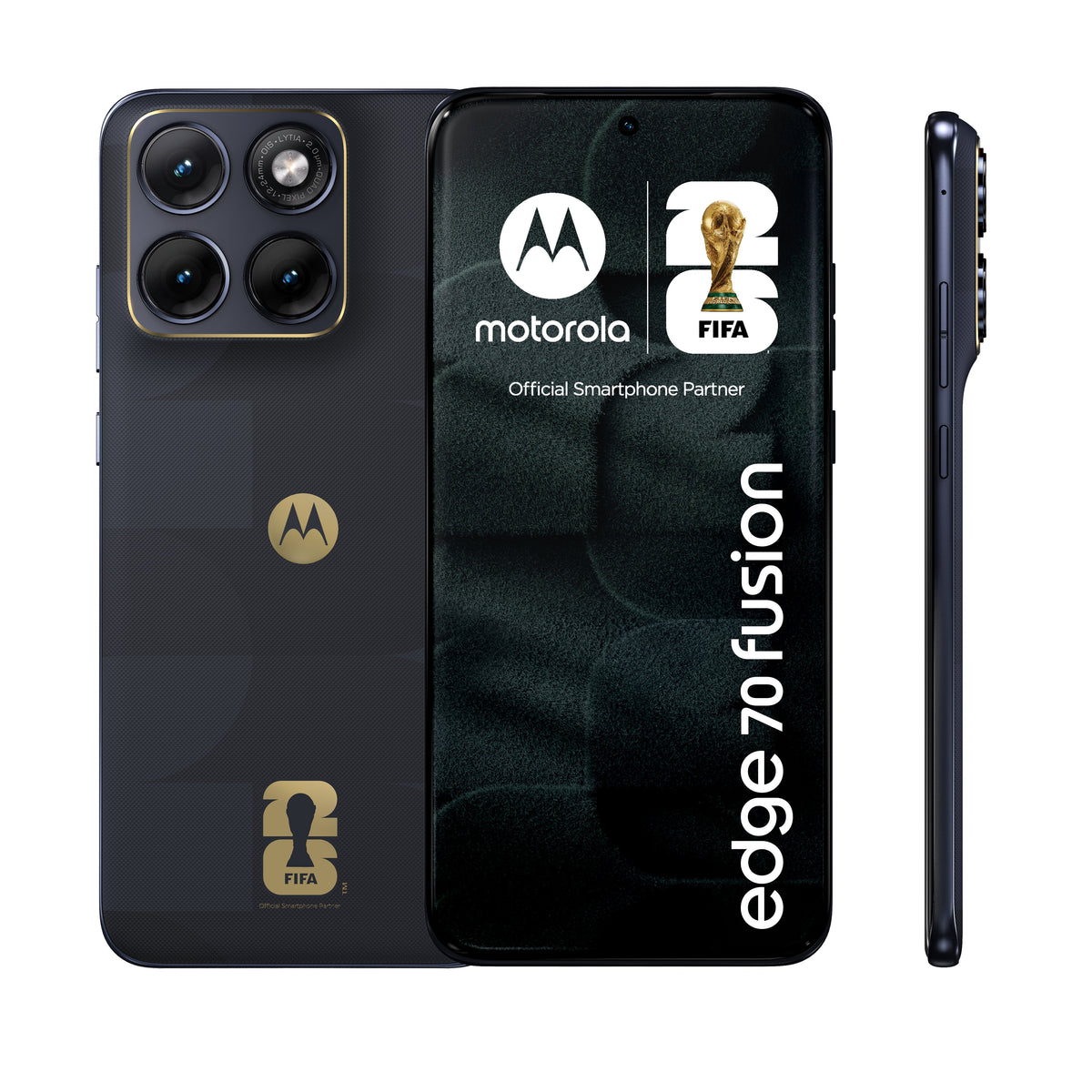 Smartphone Motorola Edge 70 Fusion Fifa Edition 6.78" Sim Doble Android 16.0 5g Usb Tipo C 8 Gb 256 Gb 5200 Mah Negro