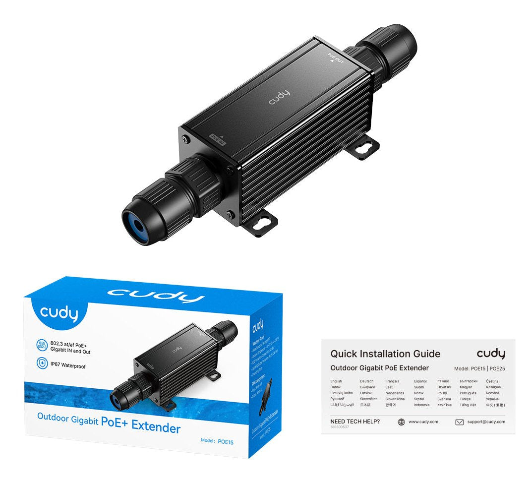 EAN 6971690791339 - Cudy POE15 adaptador e inyector de PoE Gigabit Ethernet imagen 2