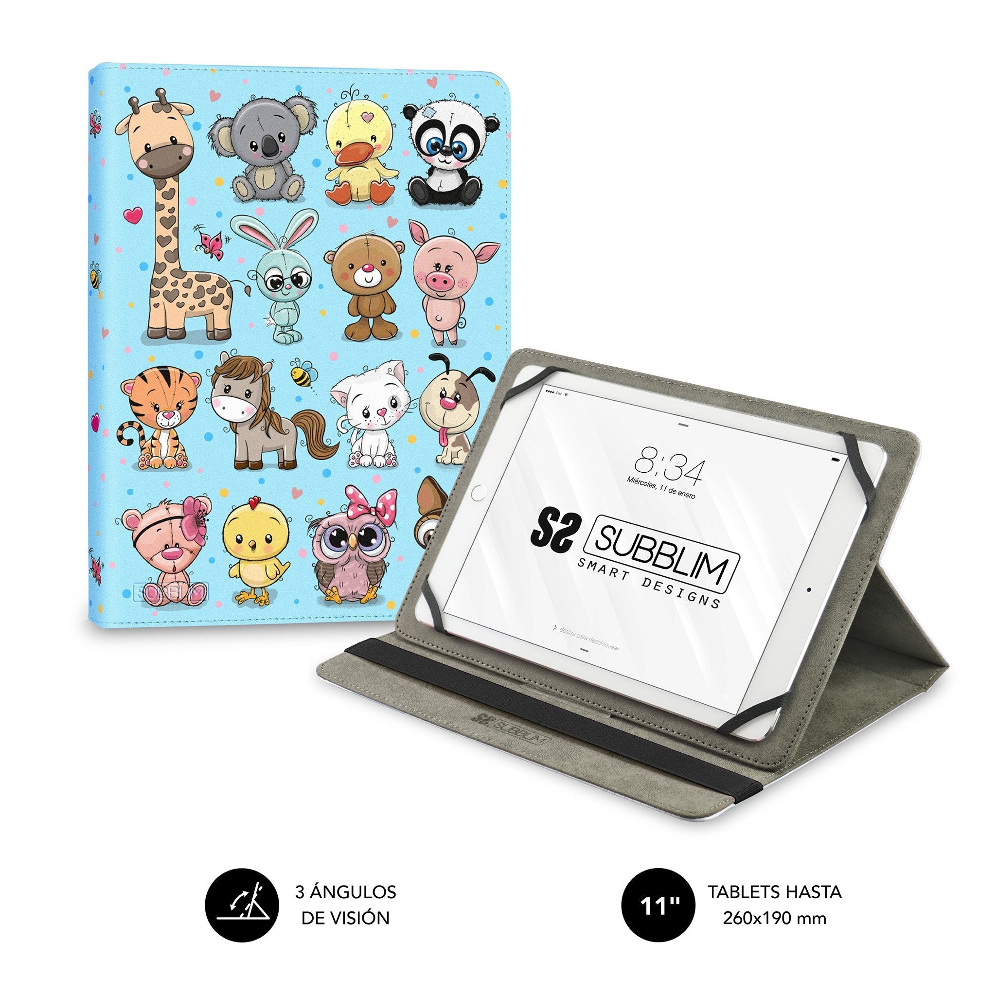 Funda Subblim Trendy Case Animals Para Tablets De 11'