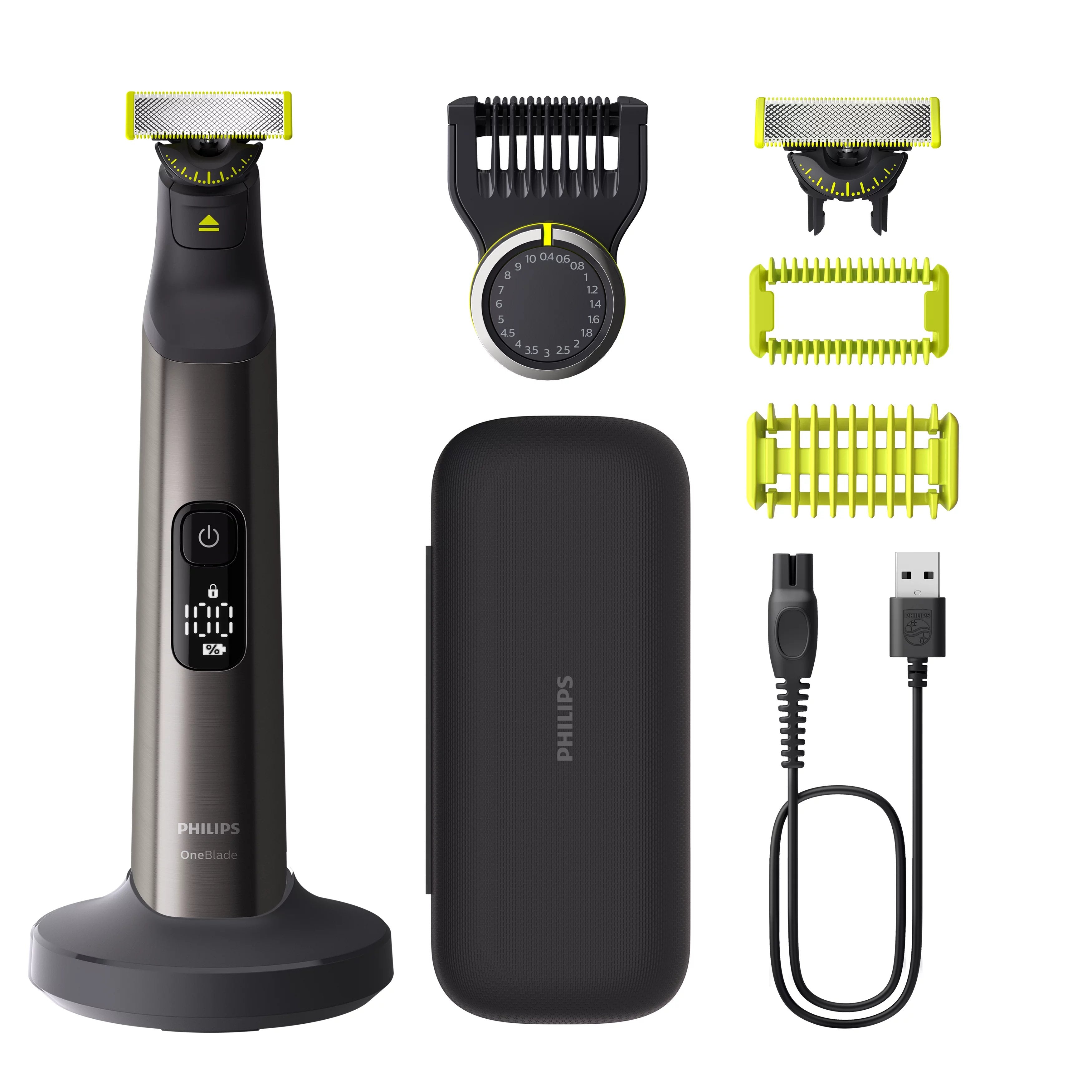 EAN 8720689027298 - Philips QP6652/61 depiladora para la barba Batería 20 1 cm Mojado y seco Cromo imagen 2