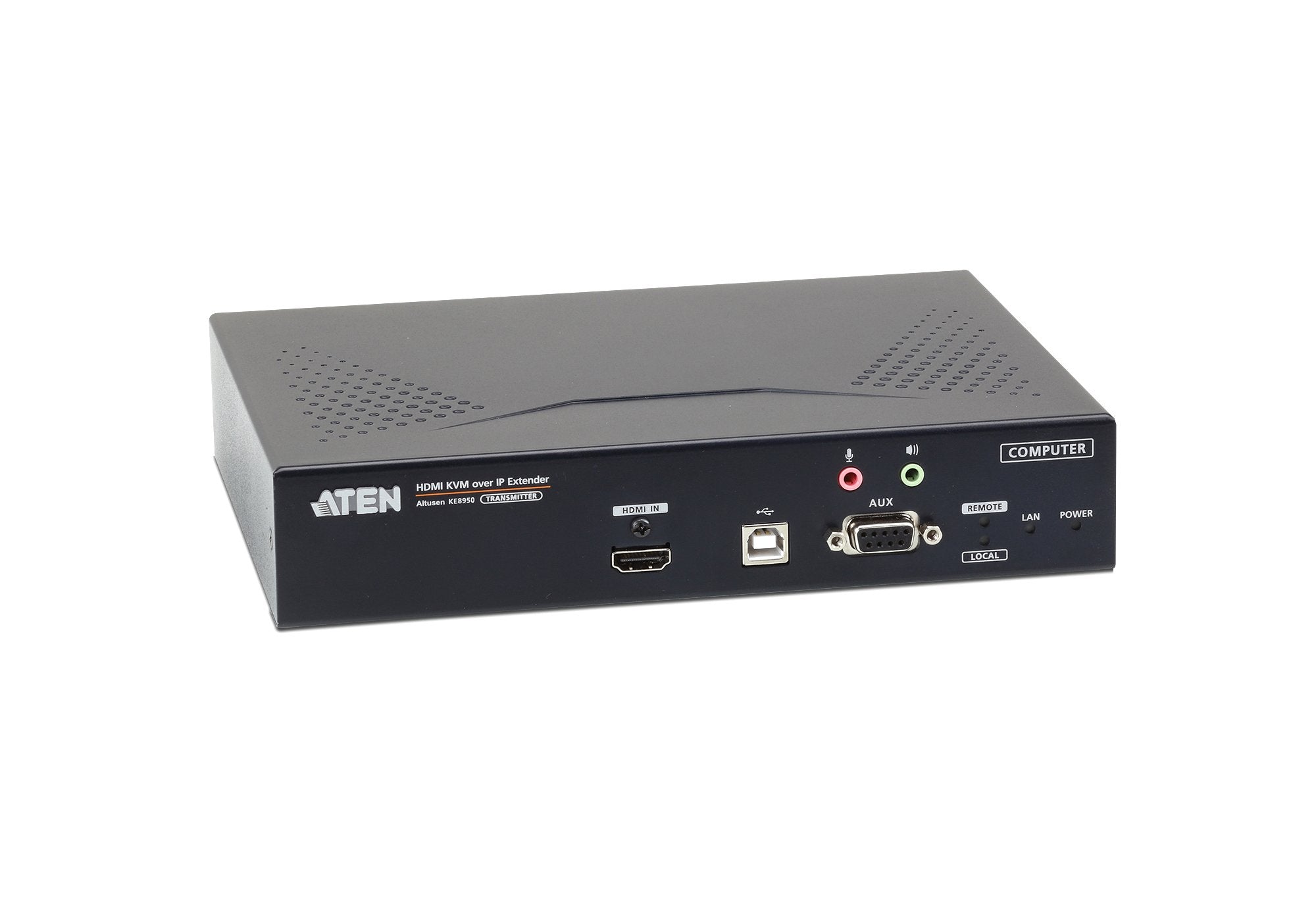 Usb 4k Hdmi Kvm Over Ip Transmitter With Local Console, Lan Redundancy (Sfp Slot), Rs-232 Control And Audio