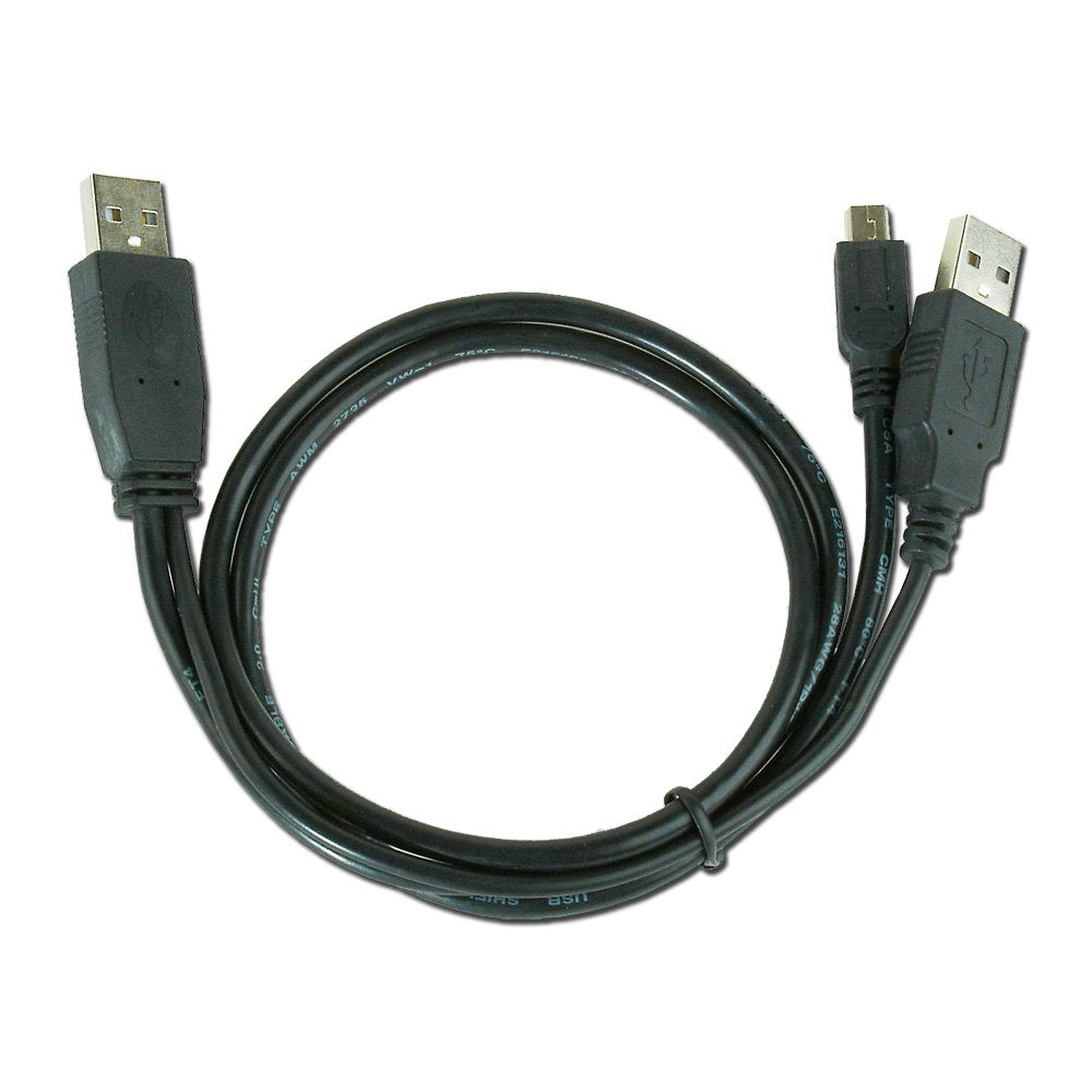 Gembird Mini Usb 2.0 Cable + Extra Power 0.9m