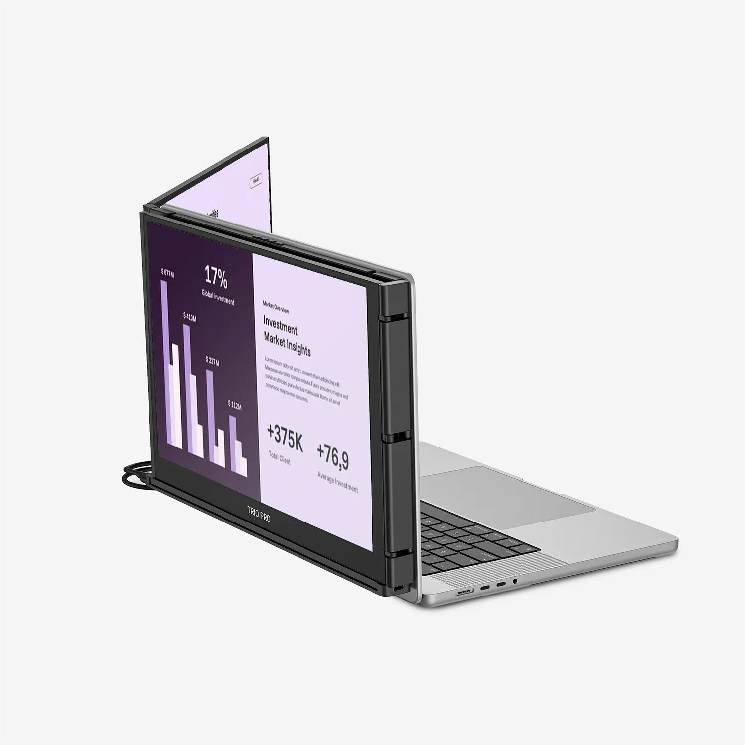 EAN 0810130760763 - Mobile Pixels Trio 3.0 Pro Monitor portátil Negro 35,8 cm (14.1") LCD 2240 x 1400 Pixeles imagen 4