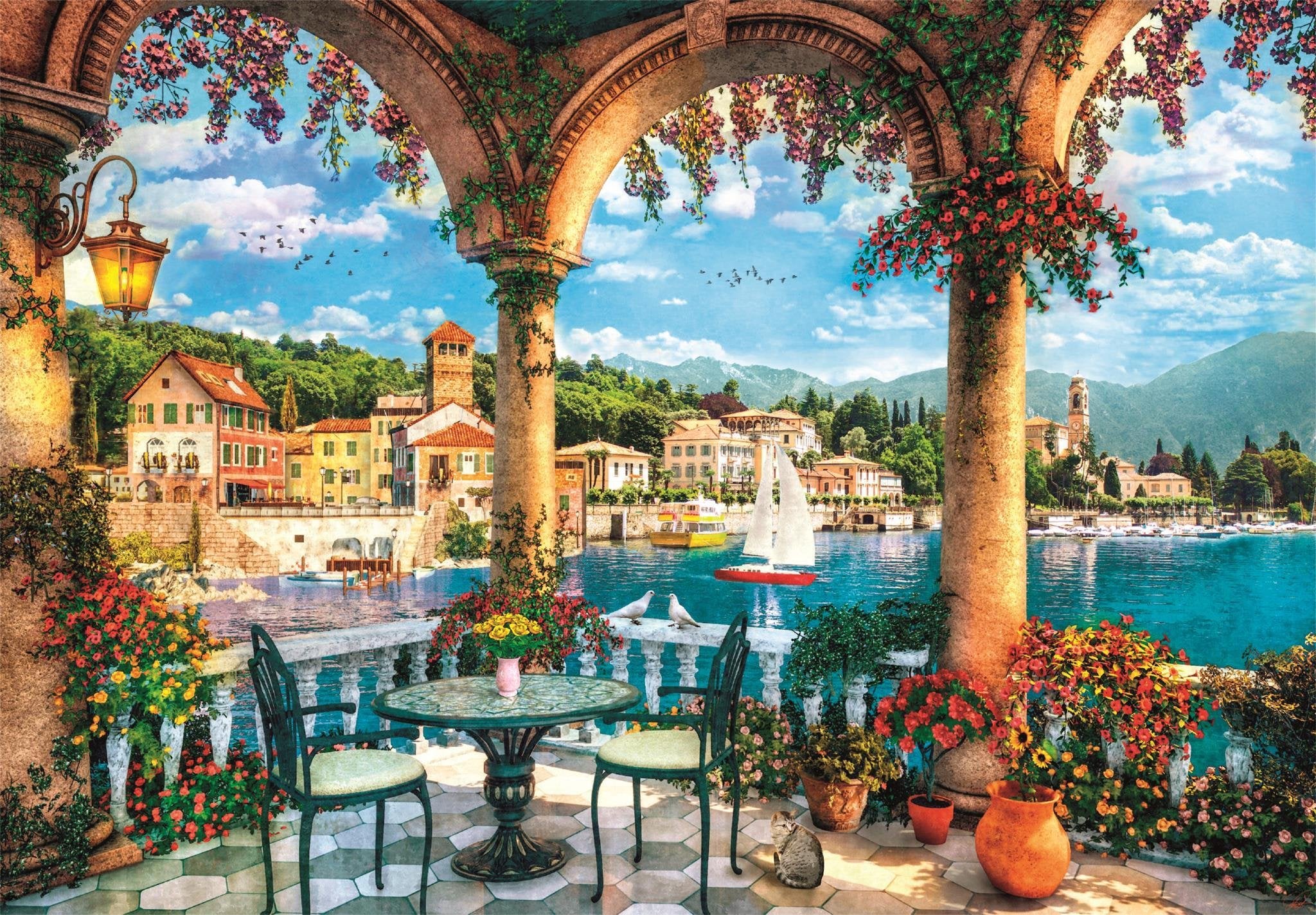EAN 8005125399307 - Clementoni 1000 pcs. CB HQC Balcony view of Lake Como imagen 2