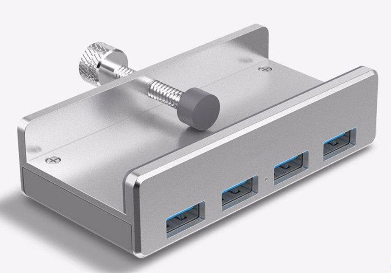EAN 6936761867498 - ALLNET ALL-USB3-HUB-4-CLIP hub de interfaz USB 3.2 Gen 1 (3.1 Gen 1) Type-A 5000 Mbit/s Plata imagen 1