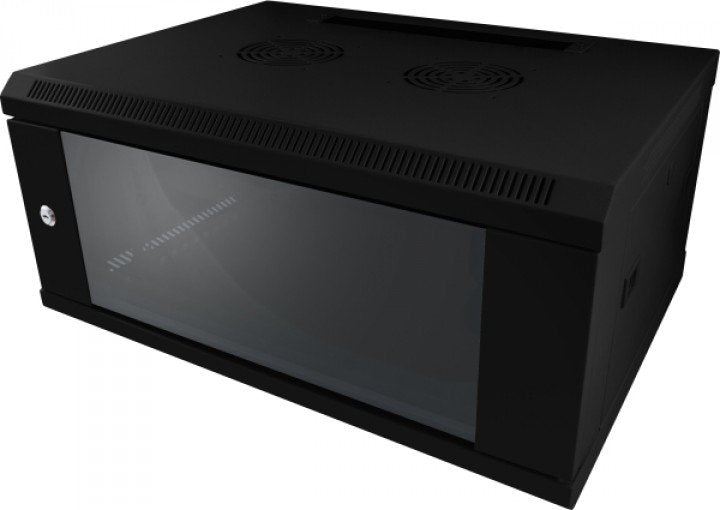 Allnet 19\"Wandgehäuse, 22he, 1-Teilig, T450mm, Negro, Smc-Serie,