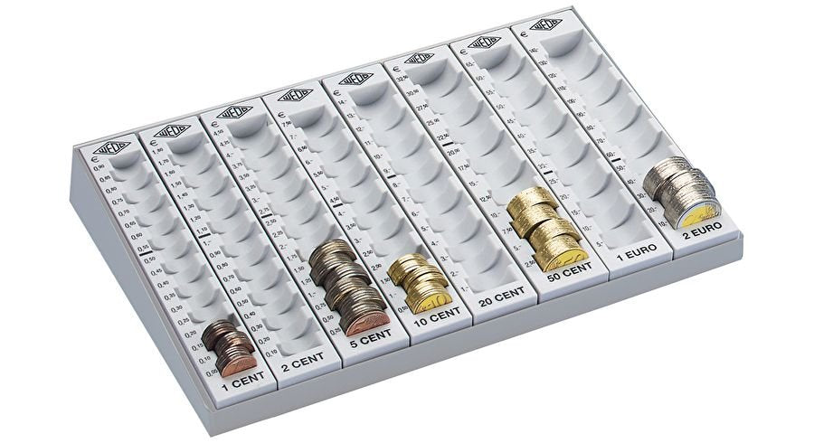 Wedo Zählbrett Lgris Con Losen Münzrillen Para 256,20