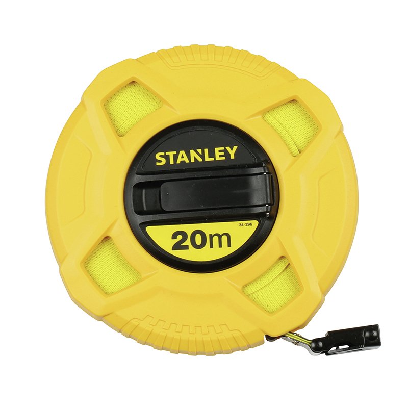 Stanley 0-34-296 Cinta Métrica 20 M Abs Sintéticos Negro, Amarillo