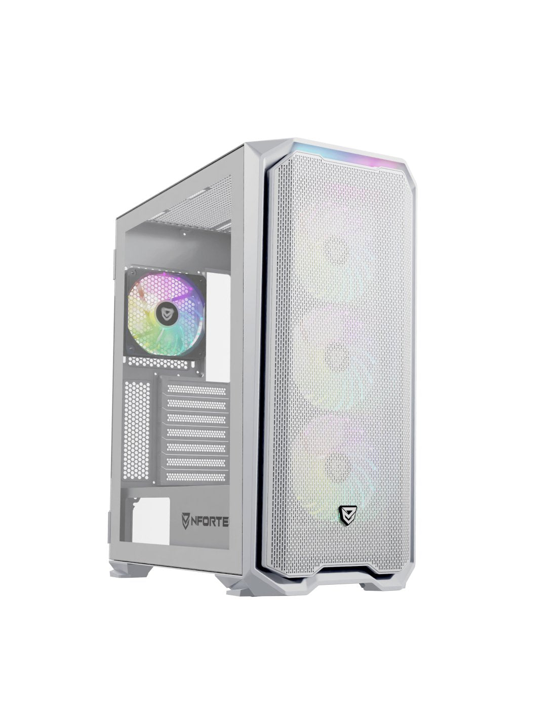 Nfortec Nf-Cs-Kraterx-W Carcasa De Ordenador Midi Tower Blanco