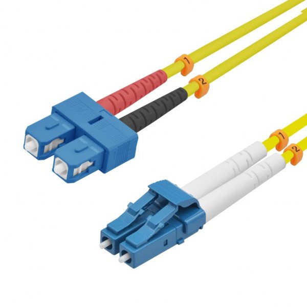 Helos Lwl Cable De Red Lc/Sc Duplex 9/125?M Os2 Amarillo 15,0m