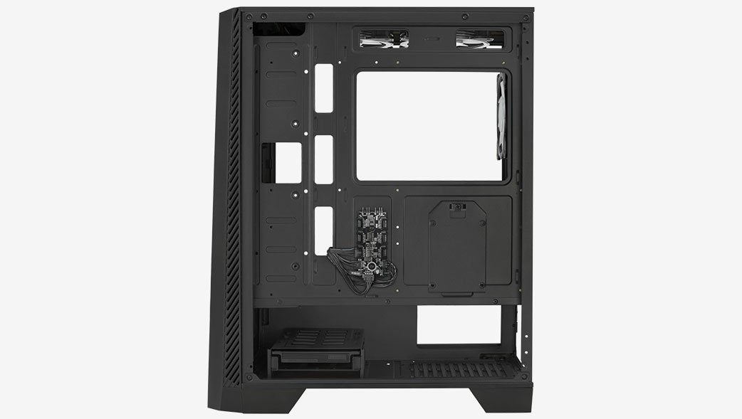 Caja Semitorre Atx Aerocool Mirage V2 Rgb Con Panel De Cristal (Negro)
