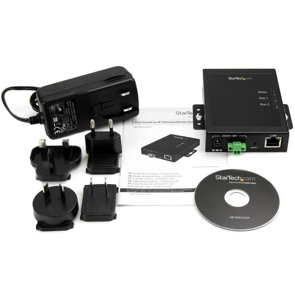 Startech.Com Servidor De Dispositivos Serie A Ip De 2 Puertos Rs232 - De Metal