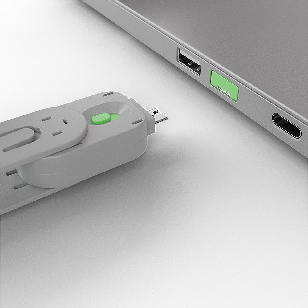 Usb Type A Port Blocker Key, Green