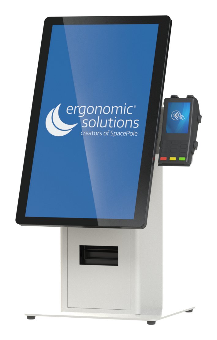Counter Mounted Self Service  Kiosk -Black-
