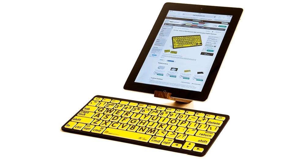EAN 5707795018627 - Logickeyboard LKB-LPBY-BTPC-DE teclado Universal Bluetooth QWERTZ Alemán Negro, Amarillo imagen 3