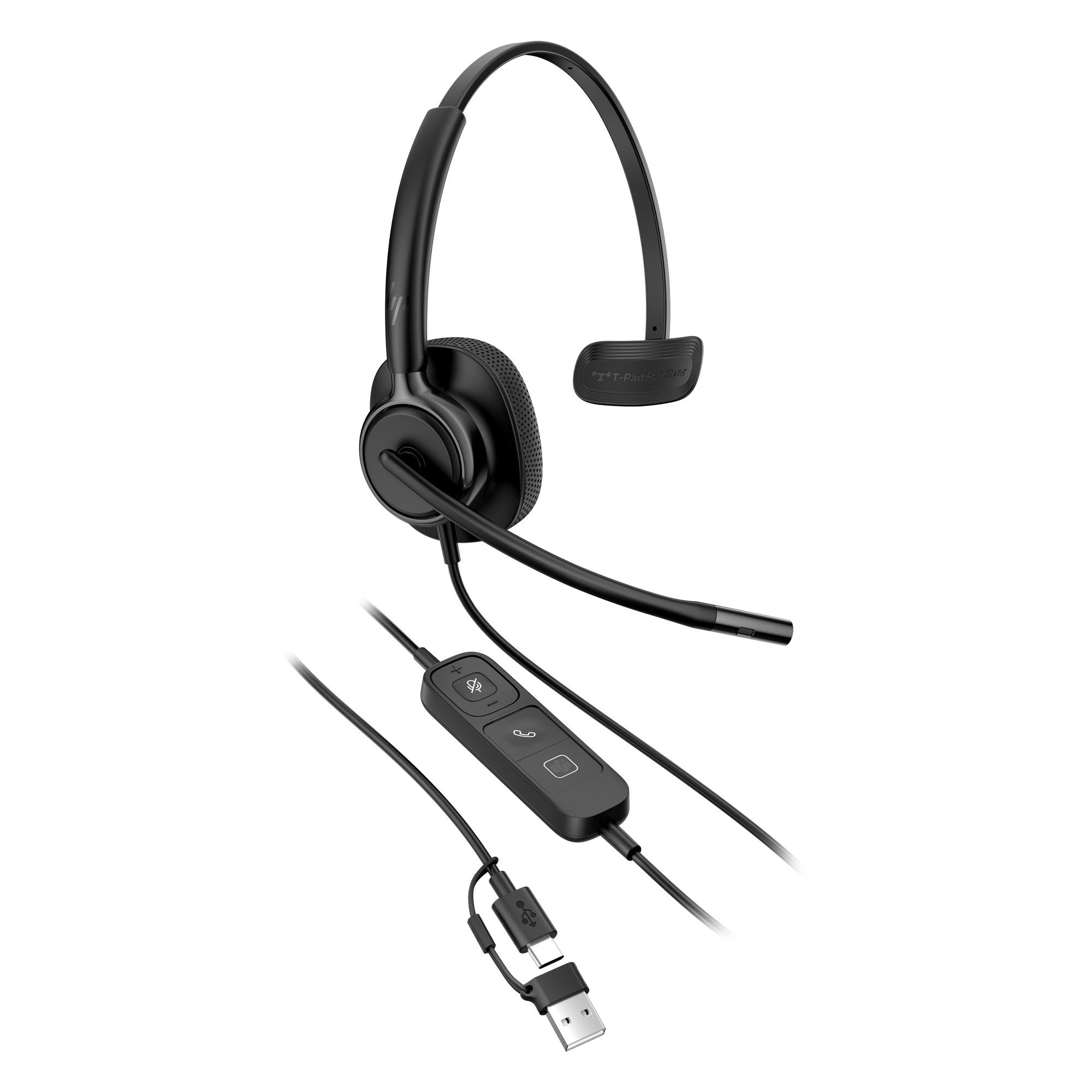 EAN 0199896046411 - HP Poly Mission 415 Monaural USB Wired Headset Negro imagen 5