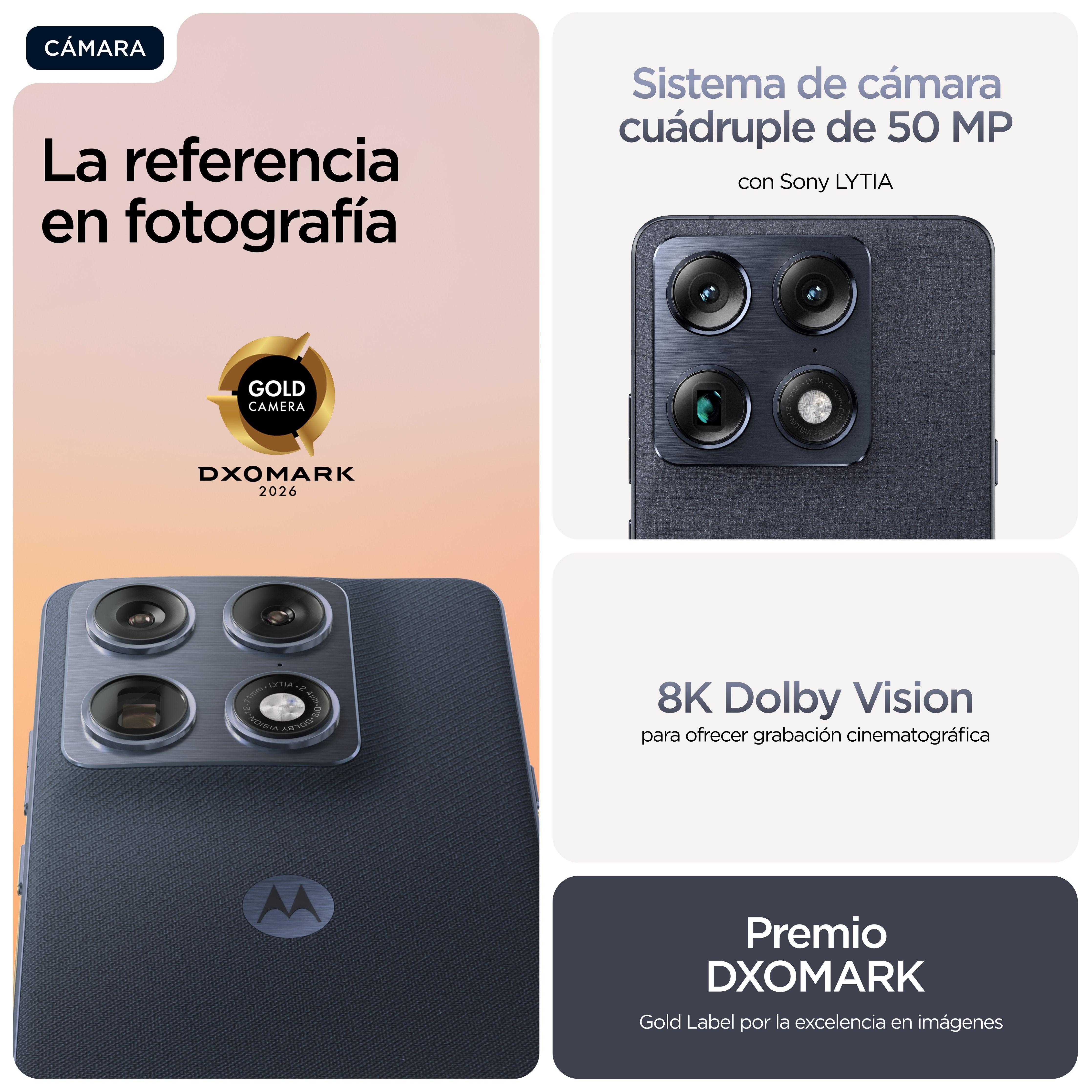 EAN 0840493604862 - Motorola signature 17,2 cm (6.78") SIM doble Android 16.0 5G USB Tipo C 16 GB 512 GB 5200 mAh Azul oscuro imagen 7