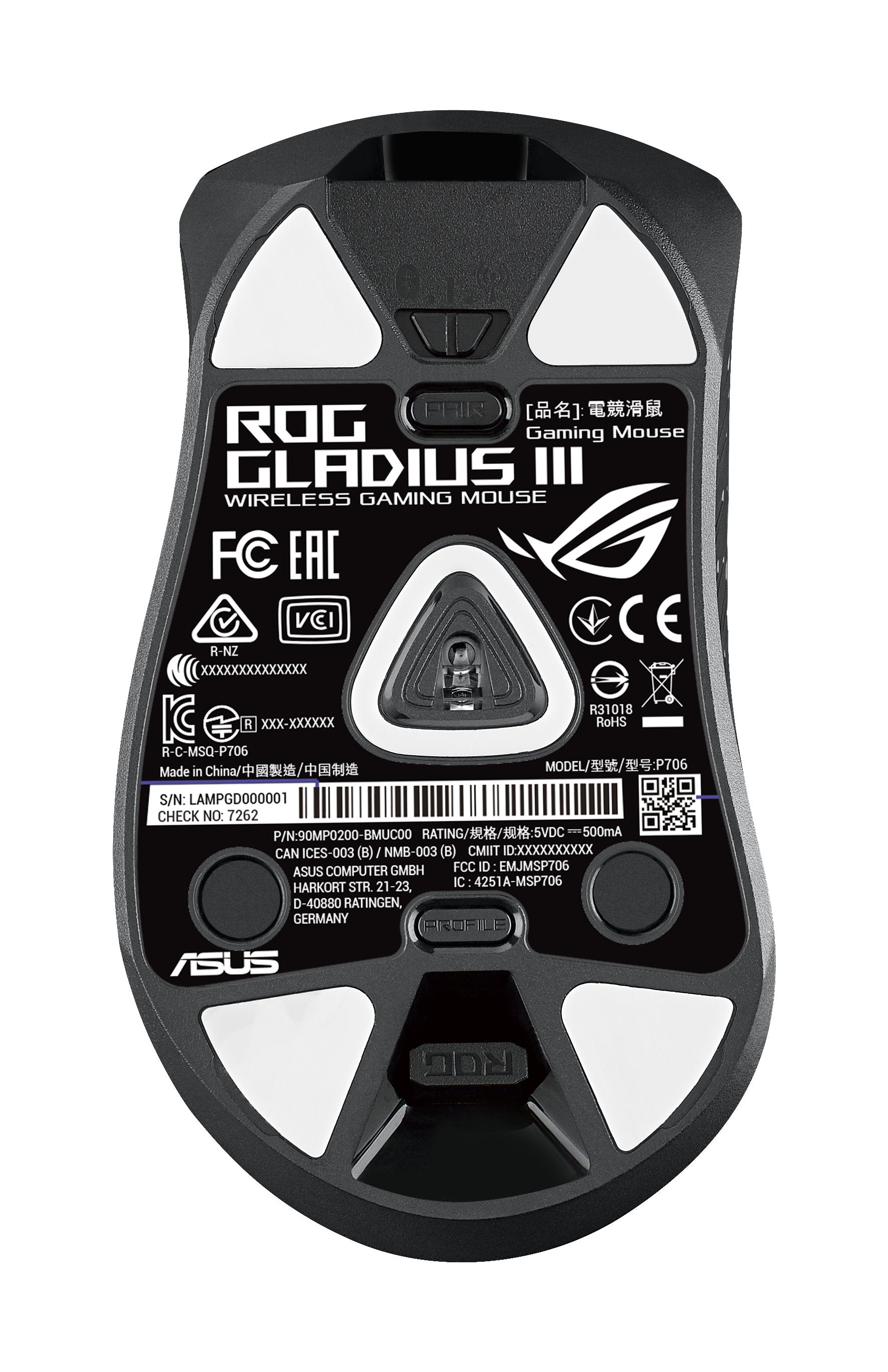 Asus Rog Gladius Iii Ratón Mano Derecha Usb Tipo A Óptico 19000 Dpi