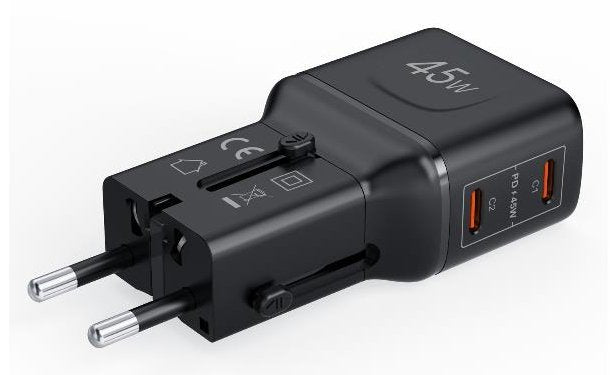 EAN 8021735224549 - Celly MULTIPLUGSL45W cargador de dispositivo móvil Auriculares, Smartphone, Tableta Negro Corriente alter imagen 3