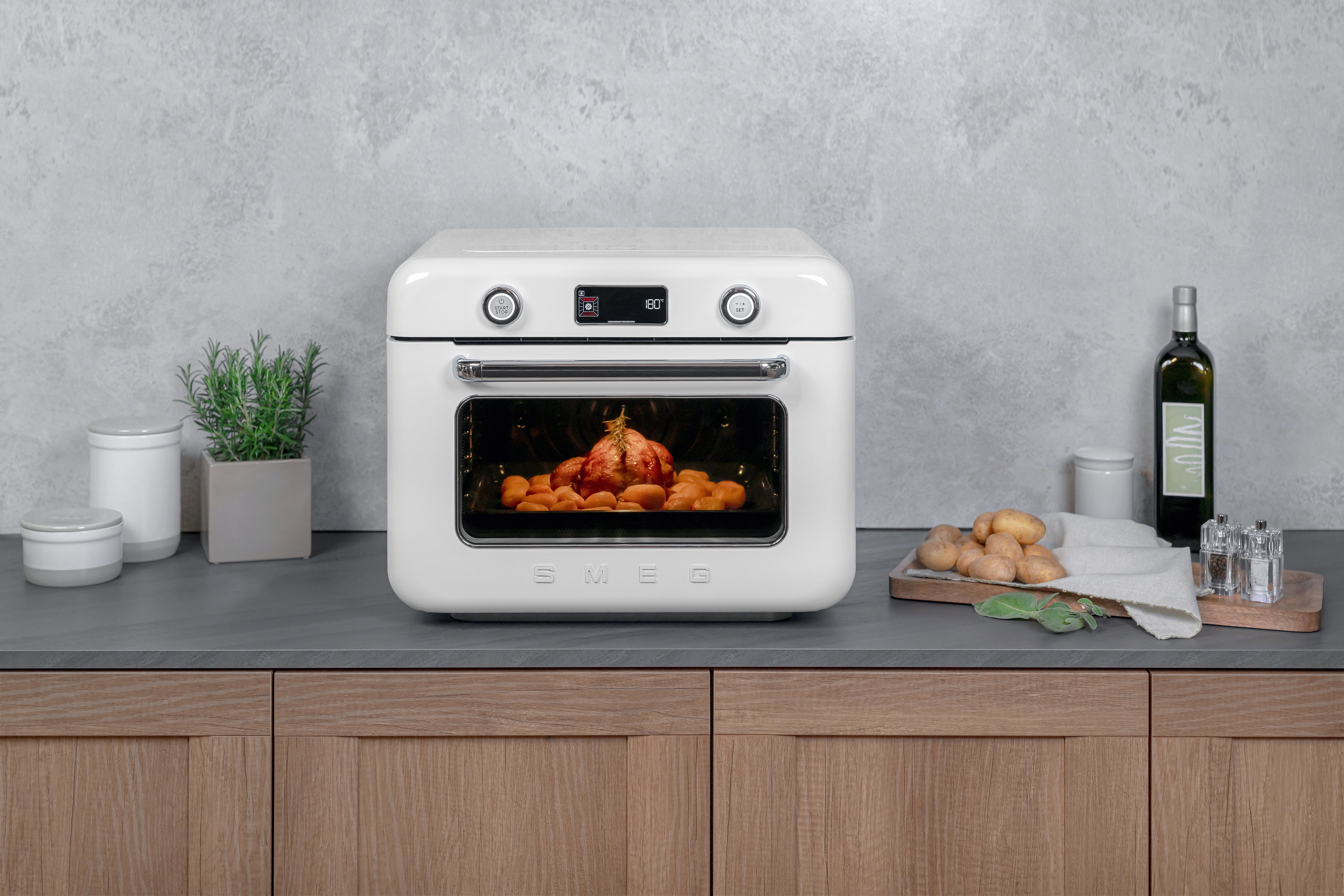 EAN 8017709333843 - Smeg COF01WHEU horno de vapor Pequeño Blanco Botones, Giratorio imagen 17