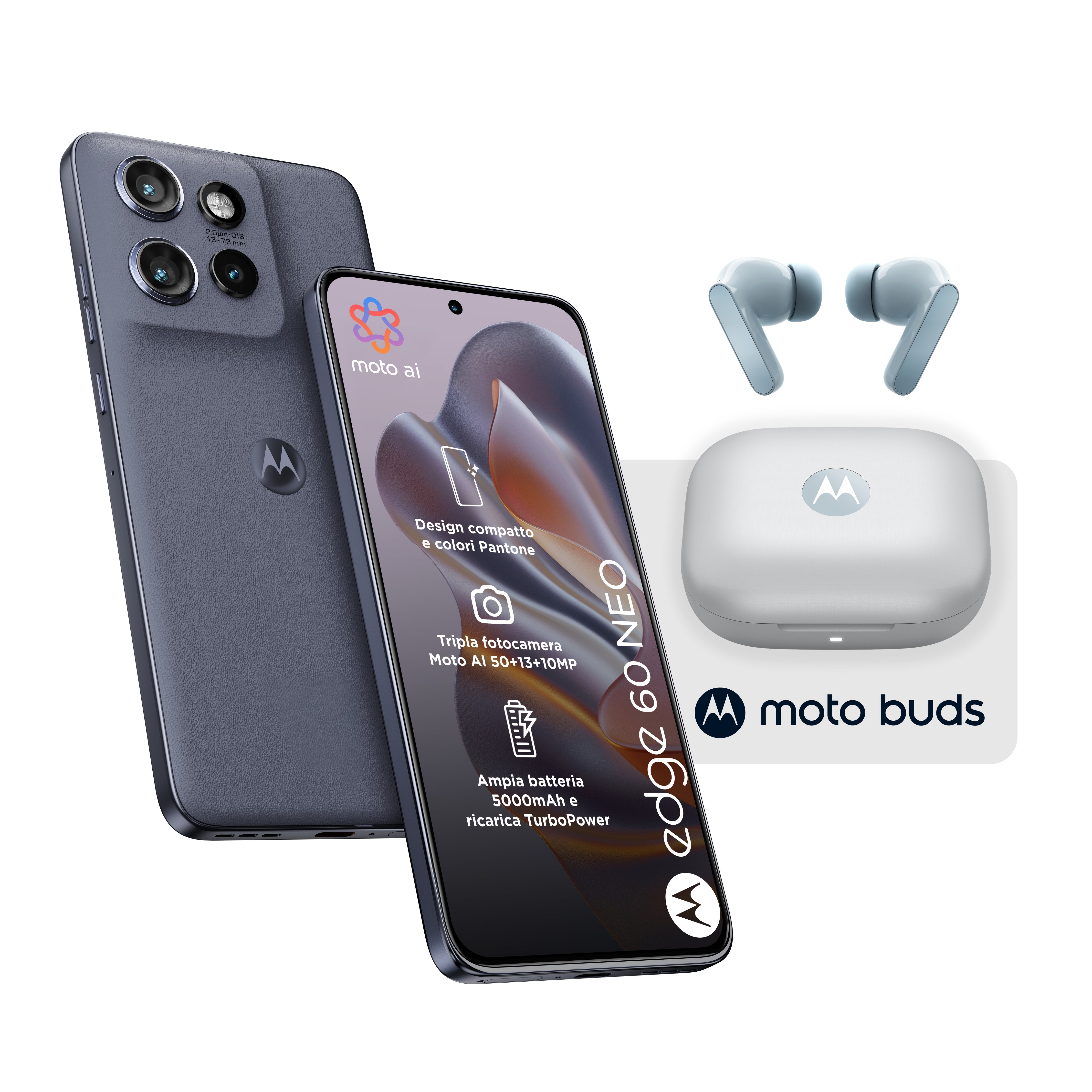 EAN 8033779084171 - Motorola edge 60 neo + Moto Buds PG38C05749 16,1 cm (6.36") SIM doble Android 15 5G USB Tipo C 8 GB 256 G imagen 5
