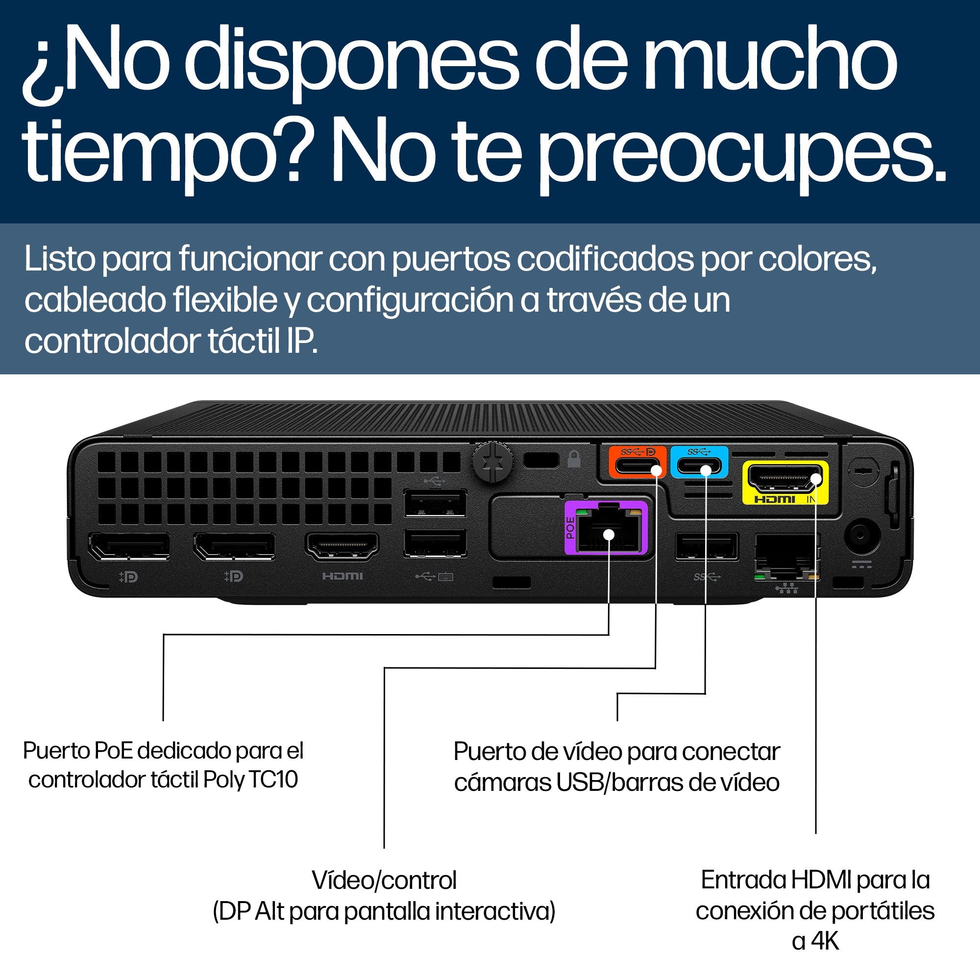 EAN 5902002274418 - HP Poly Studio Base Kit G9 Plus for Microsoft Teams HP Mini IP PC w/TC10 sistema de video conferencia Eth imagen 8