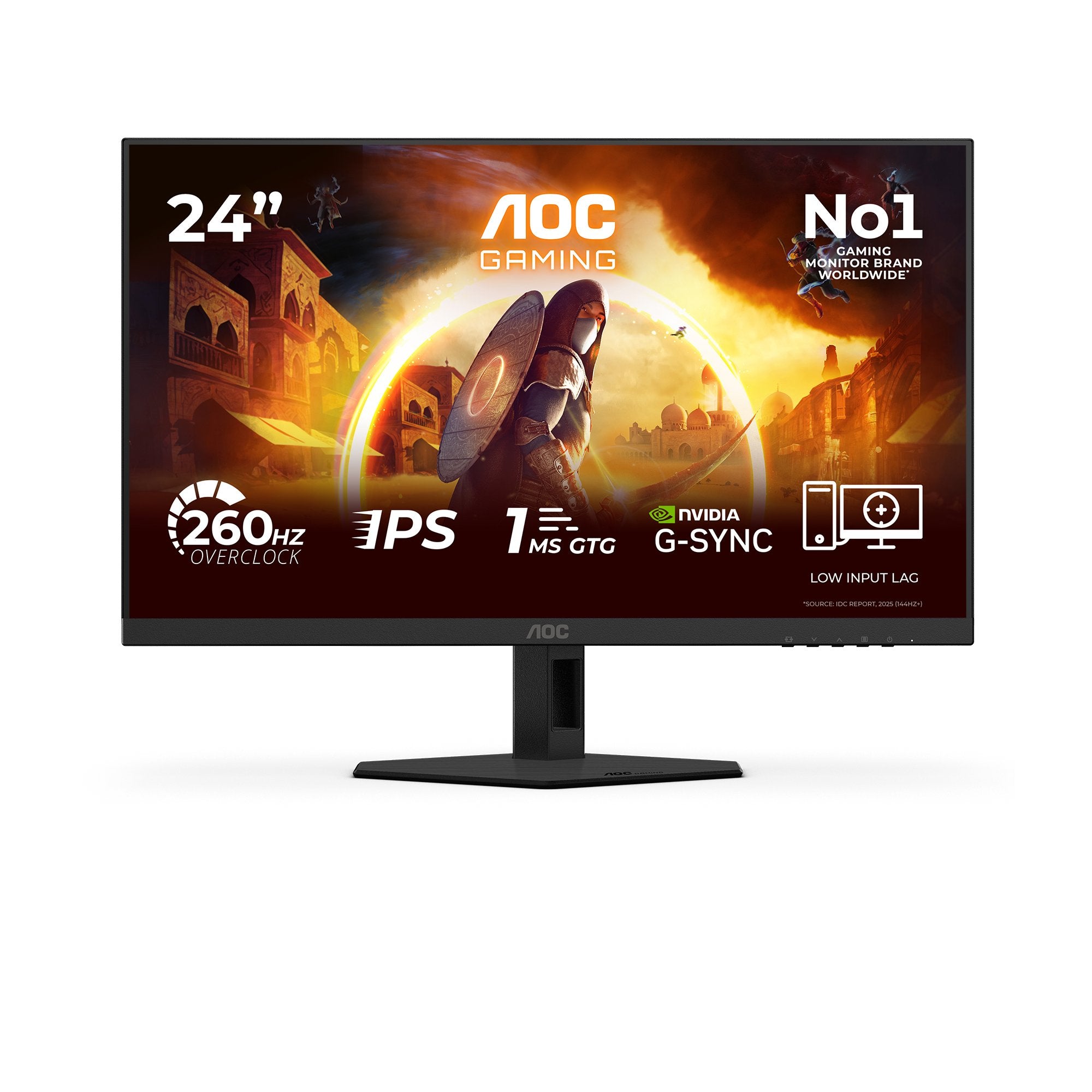 EAN 4038986183215 - AOC G4 24G4ZRE pantalla para PC 60,5 cm (23.8") 1920 x 1080 Pixeles Full HD LED Negro, Rojo imagen 1