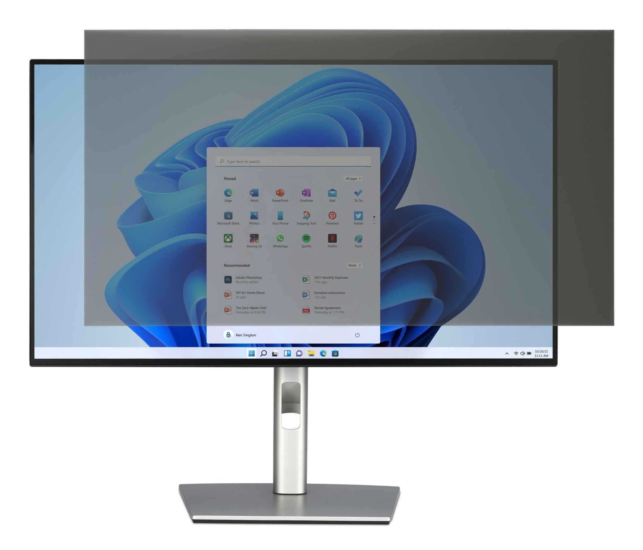 Kensington Privacy Screen Filter For 28" Monitors 16:9 - 2-Way Removable