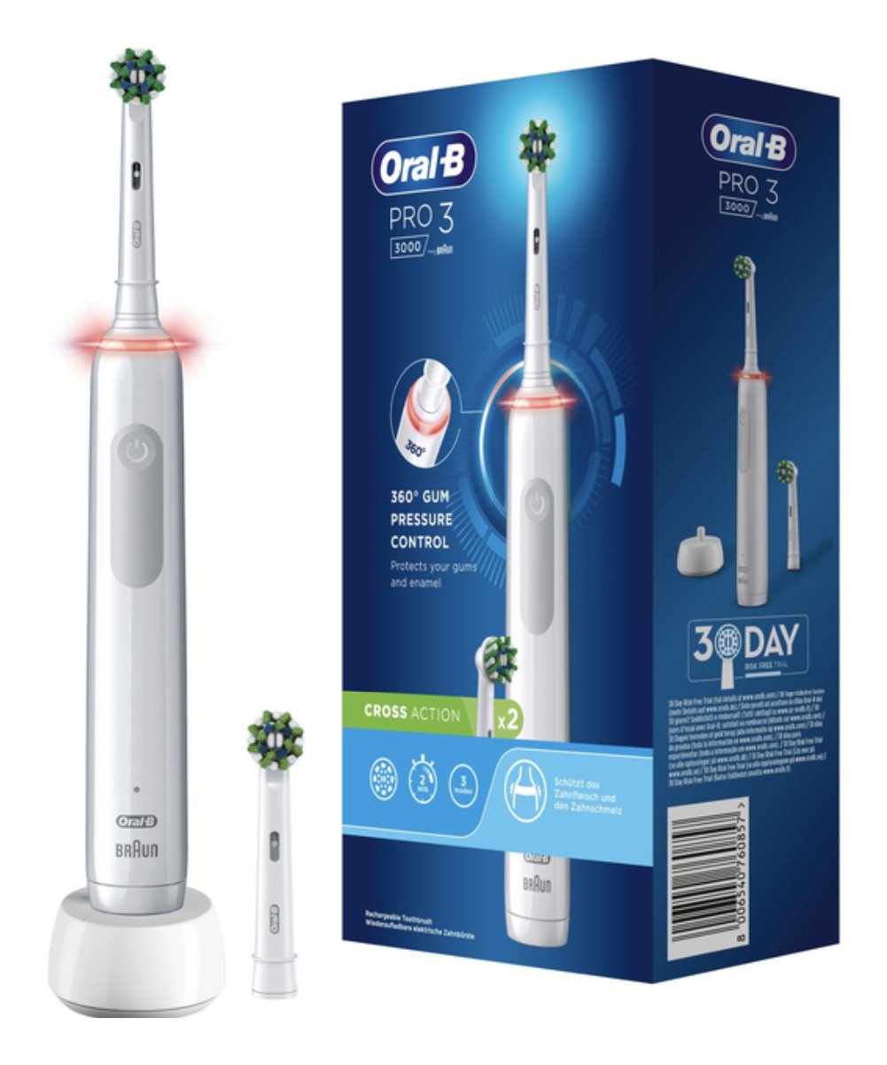EAN 8006540760857 - Oral-B 760857 cepillo eléctrico para dientes Adulto Cepillo dental oscilante Blanco imagen 1