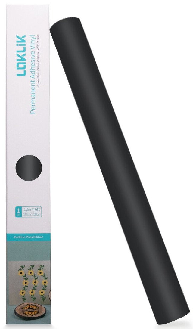 Loklik Permanent Adhesive Vinyl Matte - Negro