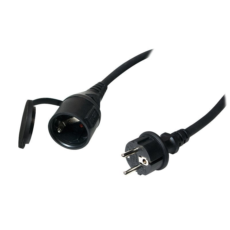 Logilink 5m Cable De Extensión De Alimentación  2xschuko 5m Negro