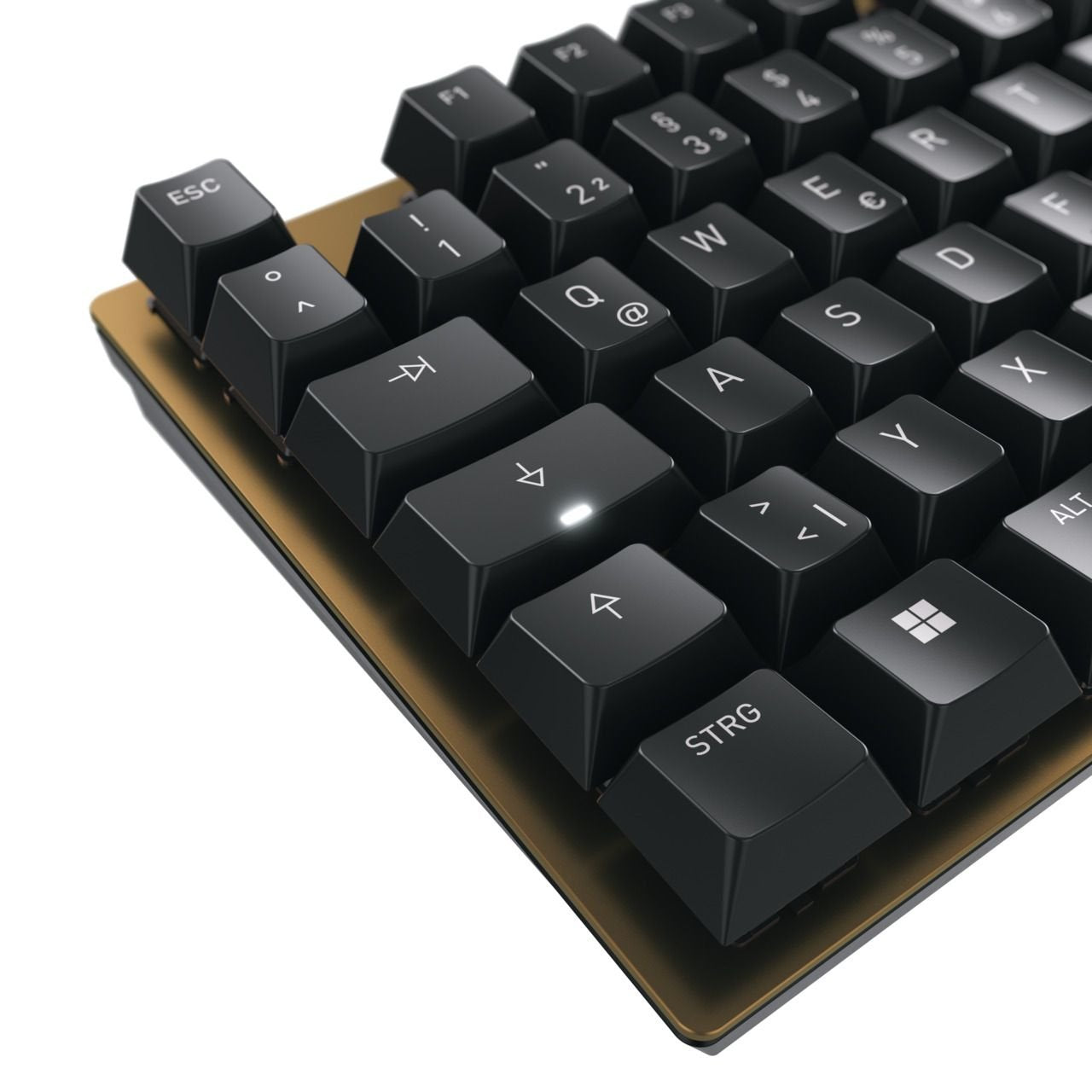 Kc 200 Mx Brown - Mechanical Keyboard - Corded - Qwerty - Black/Bronze