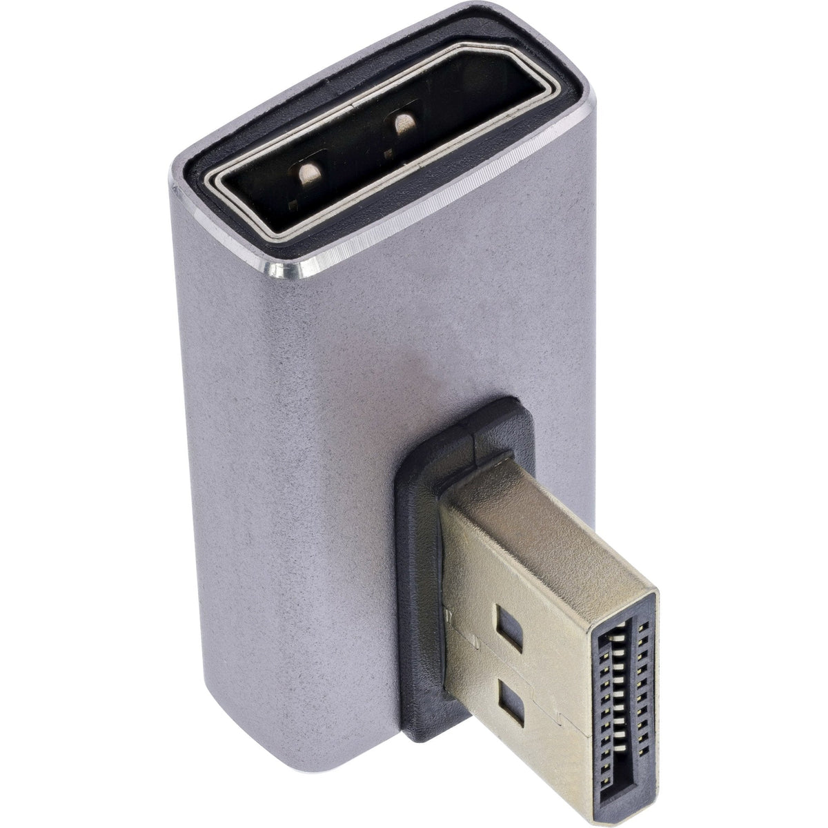 Inline® Displayport 1.4 Adapter, Macho / Female, 90° Vertical Right, 8k Uhd