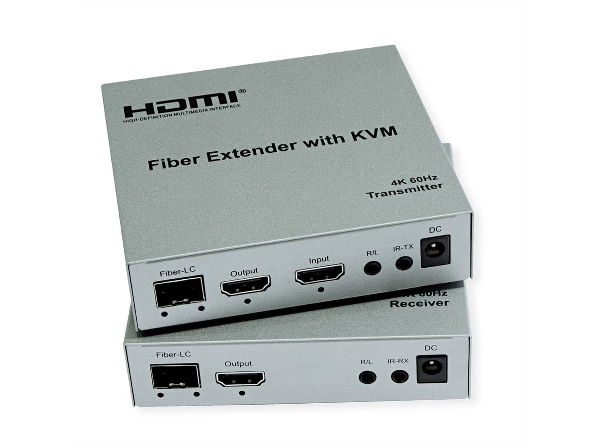 Roline Kvm Verlngerung Ber Lwl, Hdmi 4k, Usb, 20 Km