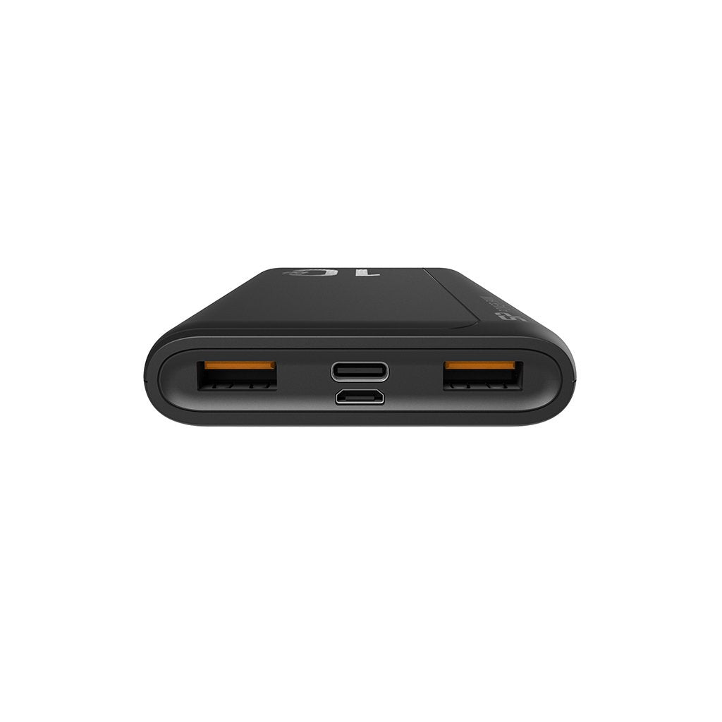 Powerbank Silicon Power Qp15 10000mah Qc3.0+Pd 2xusb A, 1x Musb  + 1x Usb C, Czarny
