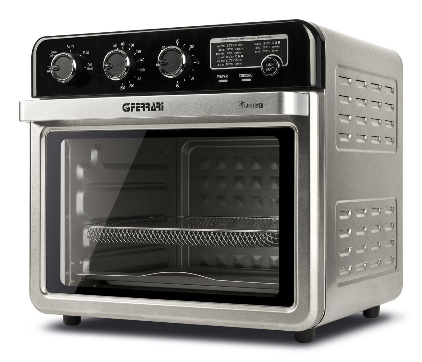 Freidora  G3 Ferrari G10221 De Aire Caliente Individual 32 L 2000 W Negra, Acero Inoxidable