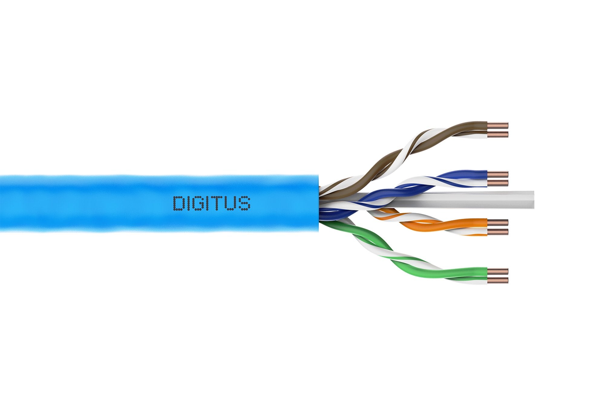 EAN 4016032441885 - Digitus DK-1614-A-VH-5 cable de red Azul Cat6a U/UTP (UTP) Alrededor imagen 1