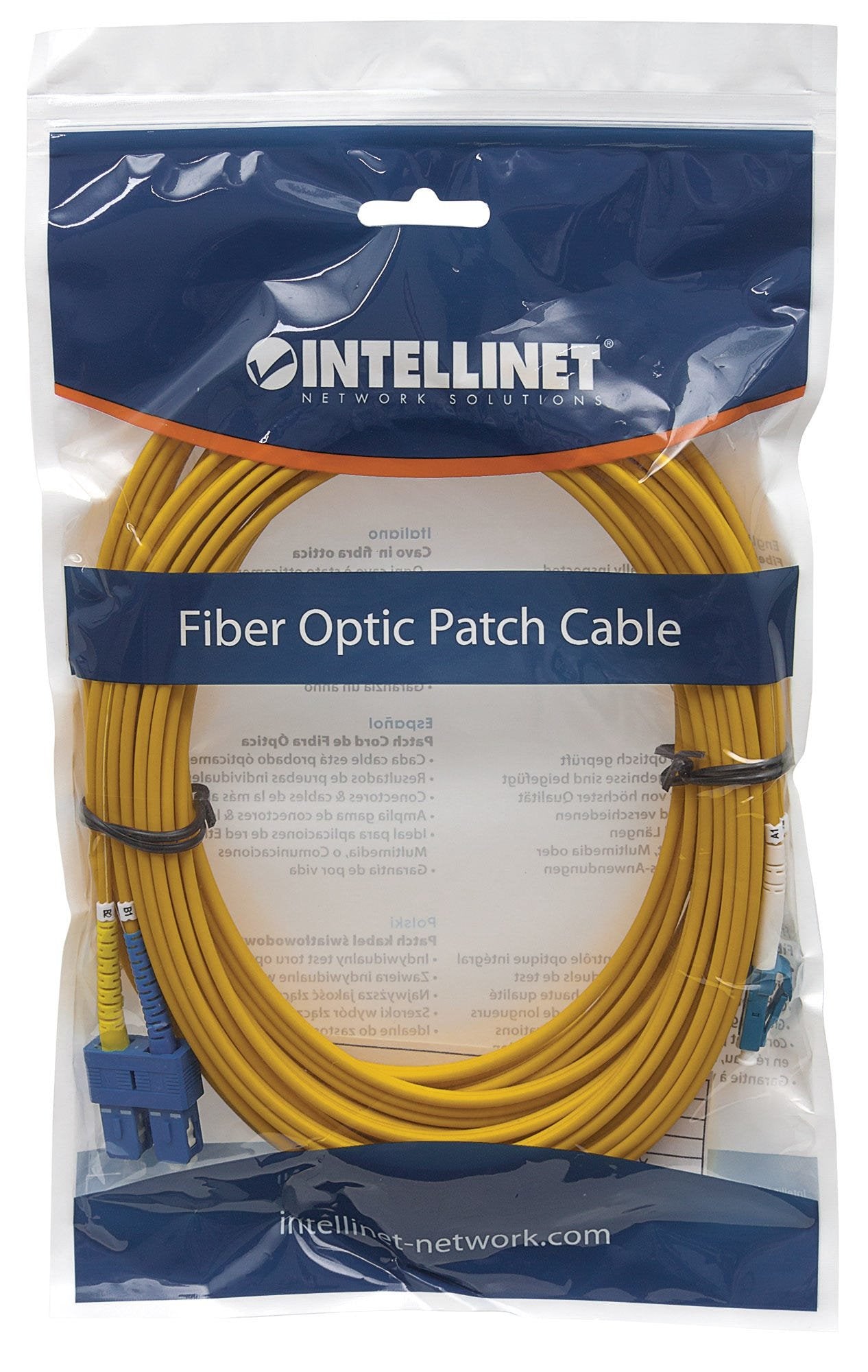 EAN 0766623473729 - Intellinet 473729 Cable de fibra óptica e InfiniBand 5 m LC SC Amarillo imagen 5